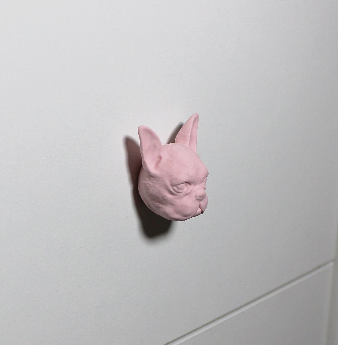 Frenchie Frenchie French Bully Schrankknopf Schrankgriff Schrankknauf rosa