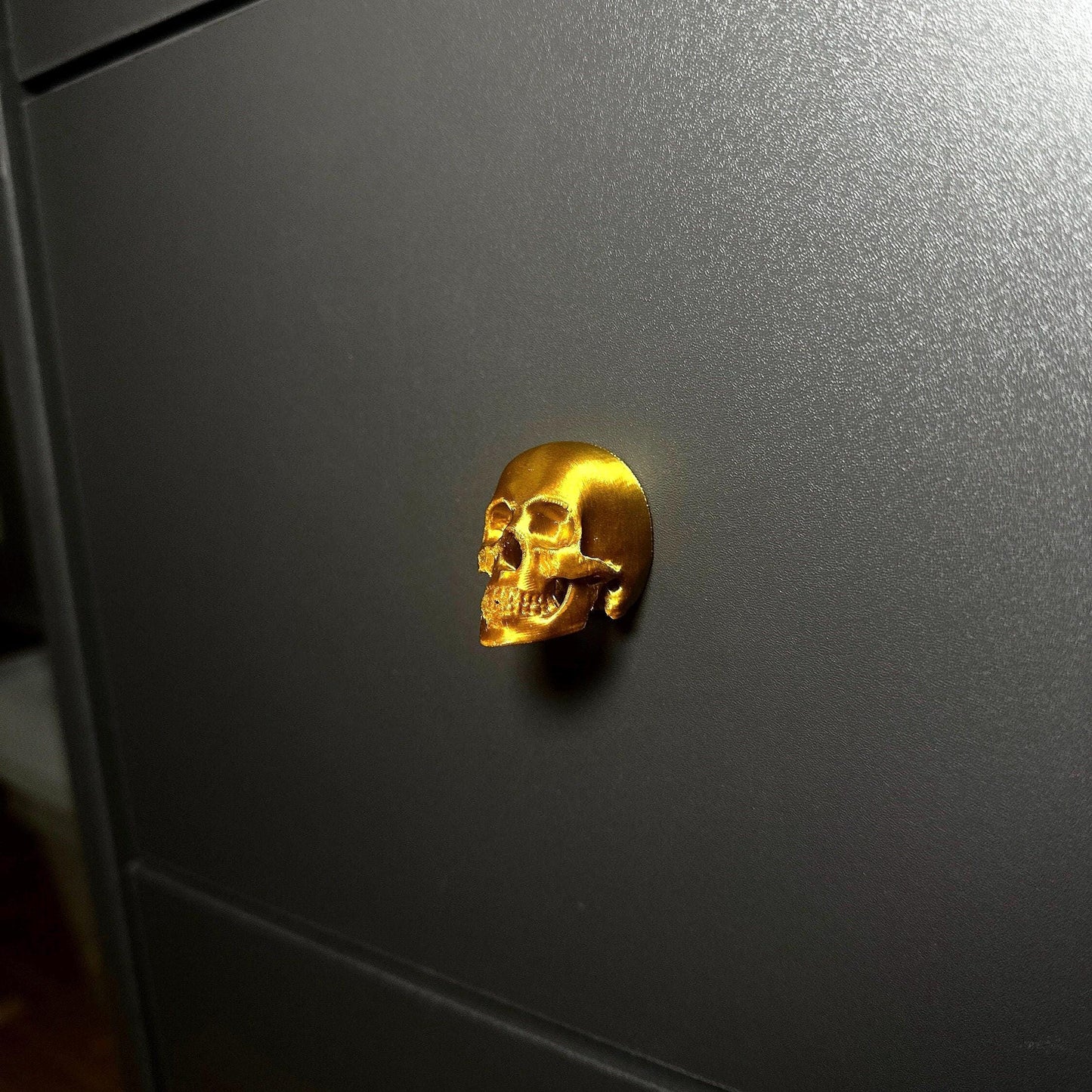 10er Set Totenkopf Schrankknopf - Gruselig, Einzigartig, Stilvoll für jedes Zimmer - Schrankgriff Knauf Goth ausgefallen