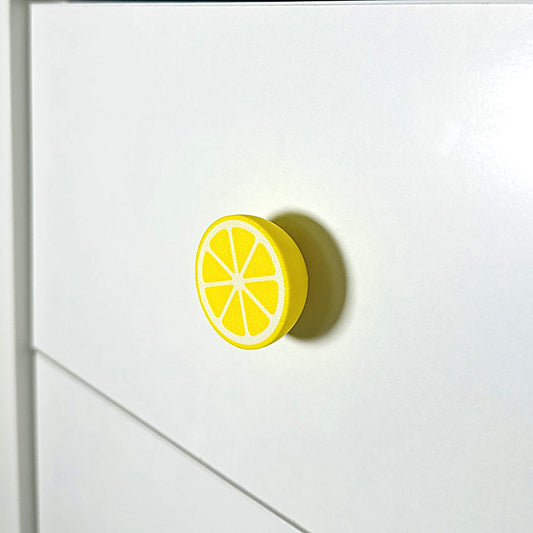 Zitronen Schrankknopf – Frische Akzente für Kinderzimmer Küche Wohnzimmer Schrankgriff Schrankknauf