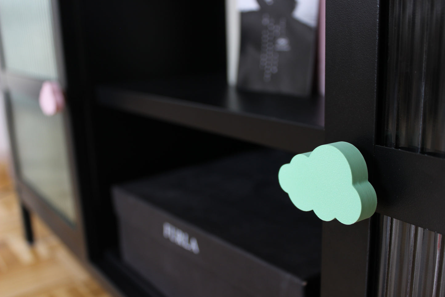 Schrankknopf Verzauberte Pastell Grüne Wolke : Der perfekte Akzent für märchenhafte Möbel