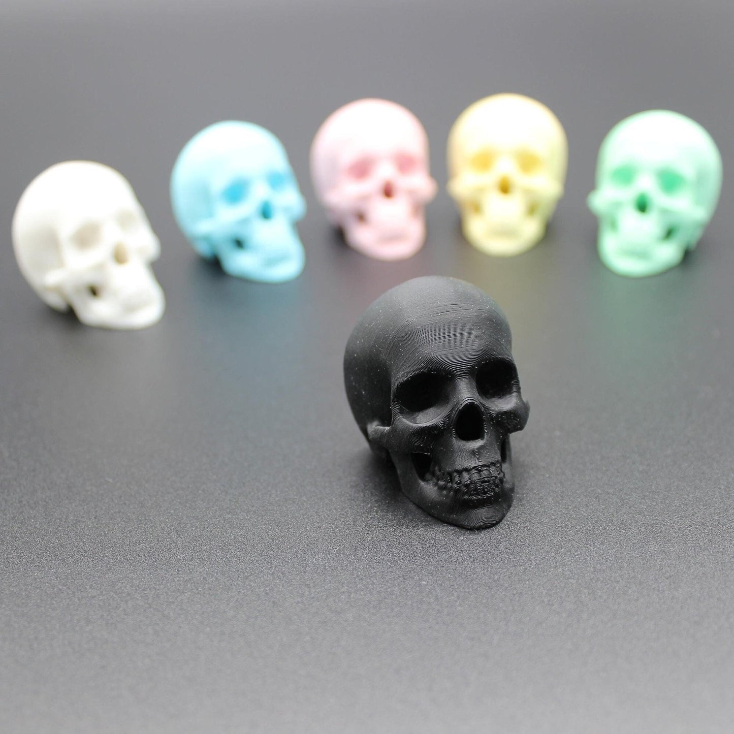 2er Set Schrankknopf SKULL Totenkopf Schrankknauf Goth