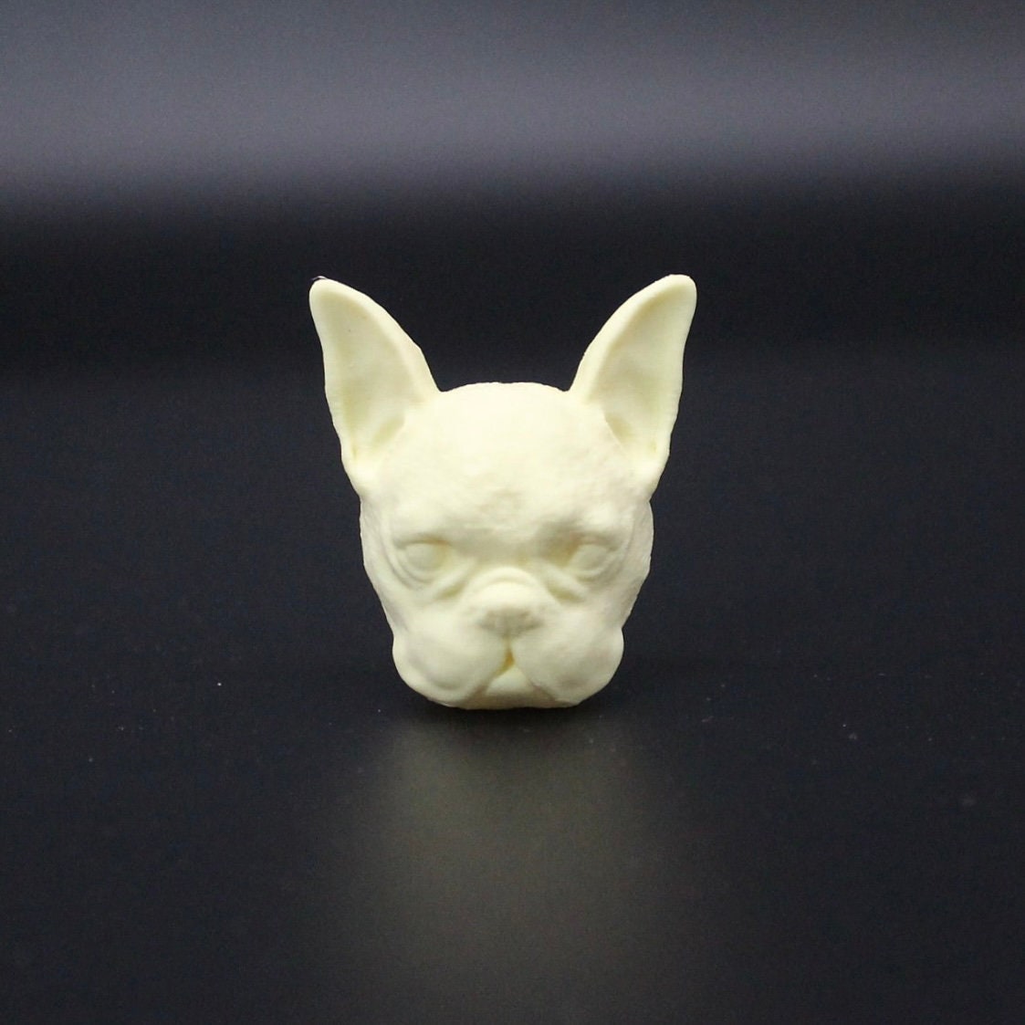 Französische Bulldogge Schrankknopf Schrankgriff Schrankknauf Pastell gelb