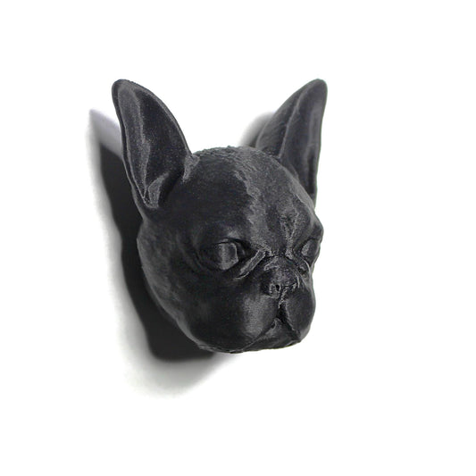 8er Set Frenchie Französische Bulldogge Schrankknopf Schrankgriff Schrankknauf schwarz