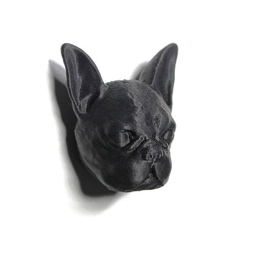 10er Set Frenchie Französische Bulldogge Schrankknopf Schrankgriff Schrankknauf schwarz