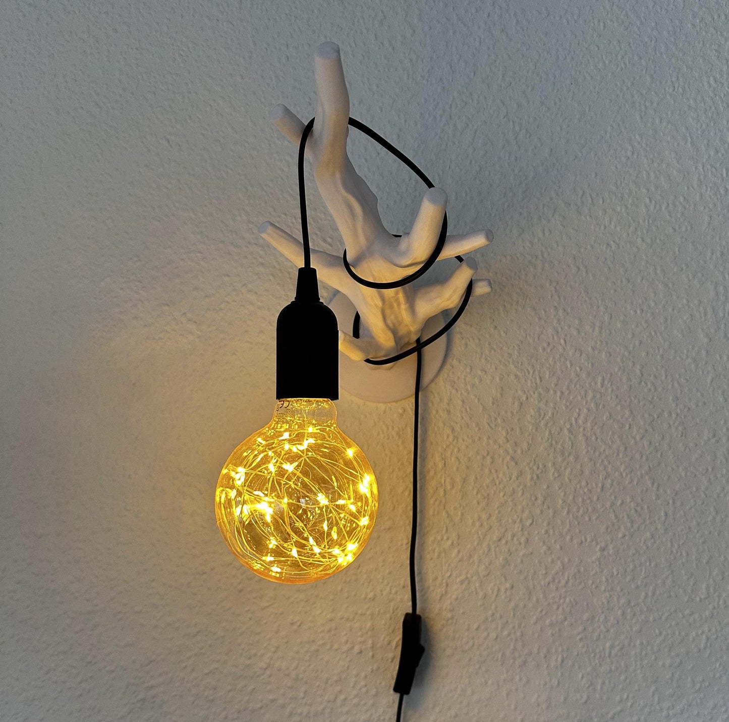 Lampe Wandleuchte Ast Design - Natur-inspirierte Wandbeleuchtung für Wohnraum, Schlafzimmer & Flur - Dekorative Lichtakzente Leuchte